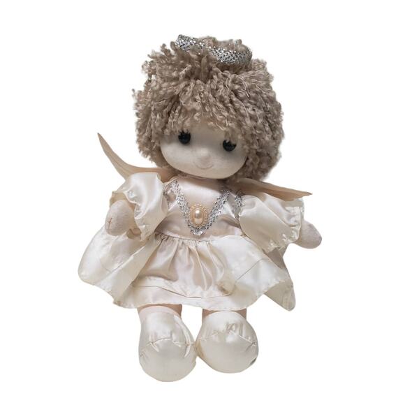 Vintage Cacos Wind Up Musical When You Wish Upon A Star Angel Doll - Picture 1 of 9